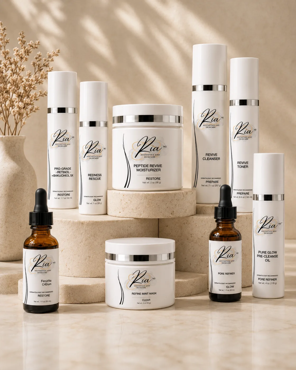 RiaMD skincare collection